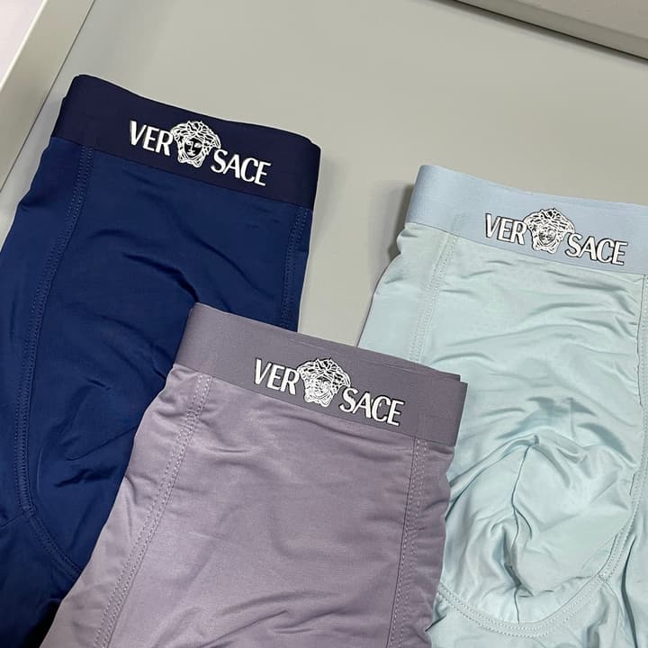 Versace Men's Ice Silk Seamless Underwear Pack