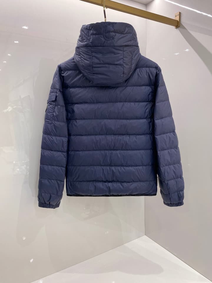 Moncler Men's Hooded Goose Down Jacket – 2025FW in Dark Gray