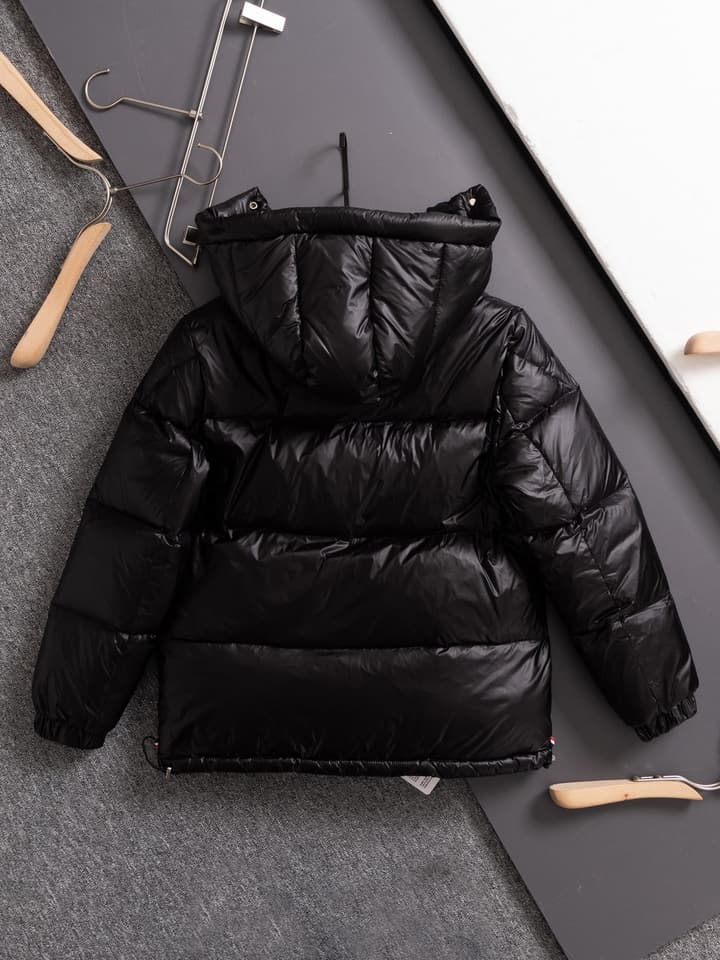 Moncler Three-Color Striped Short Down Jacket