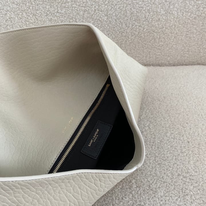 Saint Laurent Envelope Clutch Bag in Camel Brown