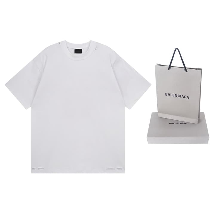 Balenciaga Paris Art Print Distressed T-Shirt – 25SS in Black