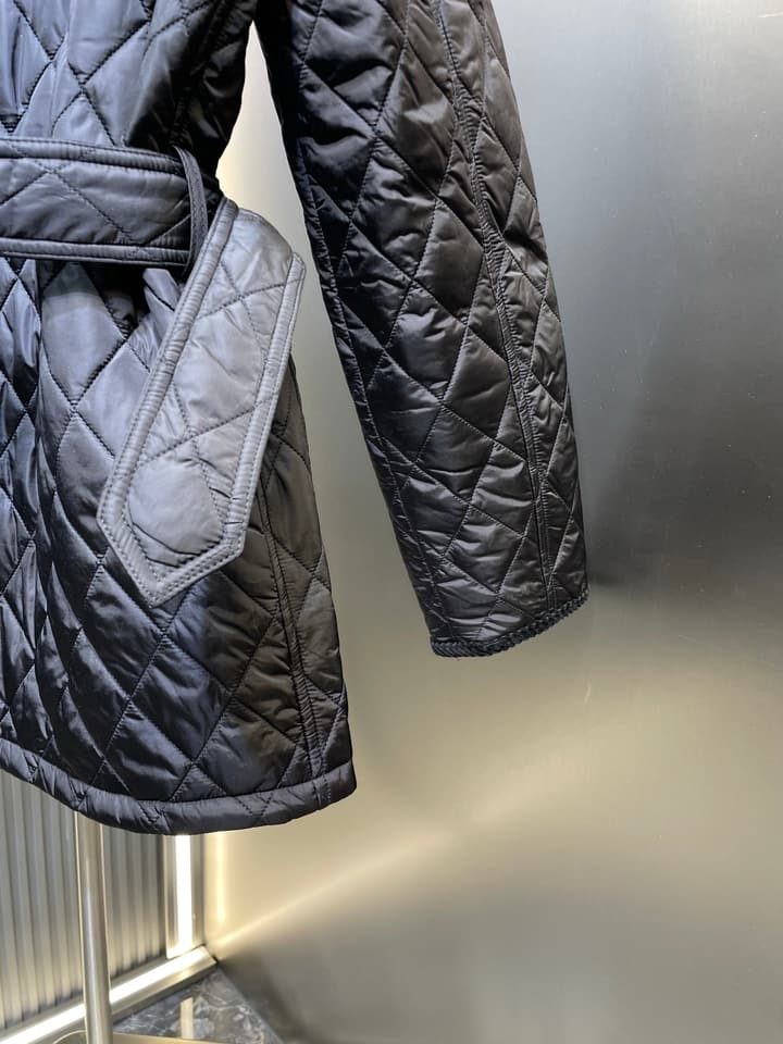 Burberry Classic Quilted Jacket in Beige