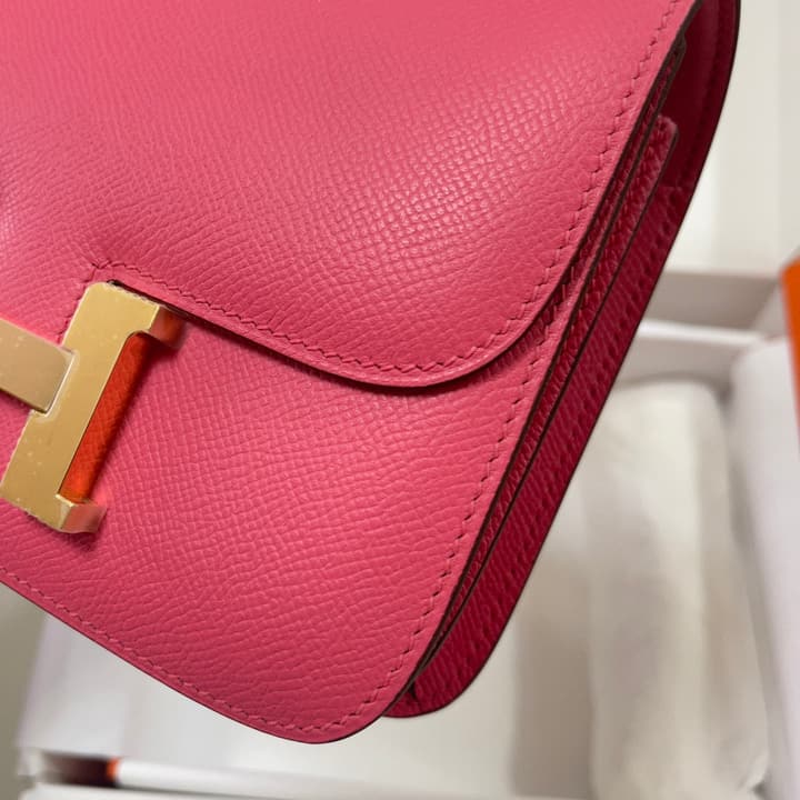 Hermès Constance Bag in Pink With Gold Hardware