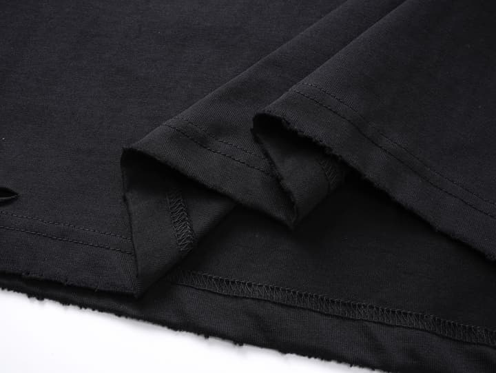 Balenciaga Paris Art Print Distressed T-Shirt – 25SS in Black