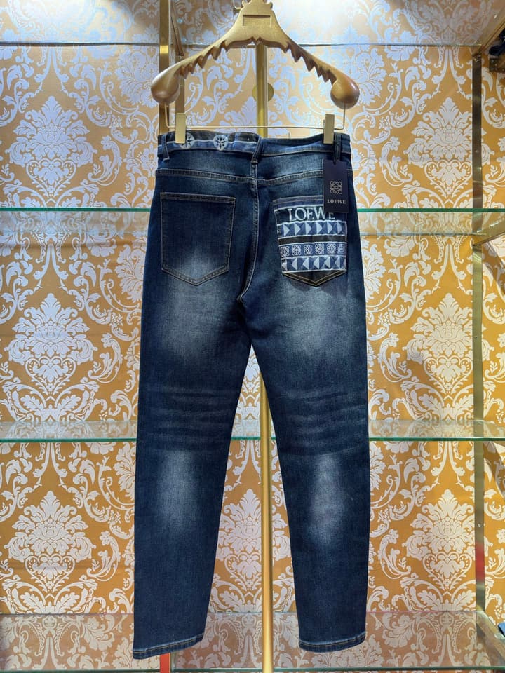 Loewe Washed Wide-Leg Jeans – 2026 in Blue