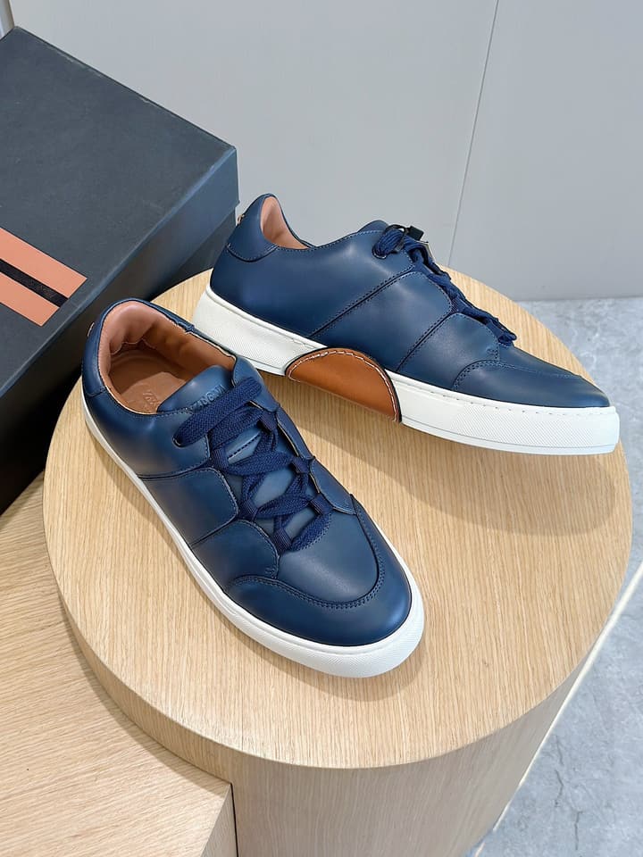 Zegna Tiziano Couture Sneakers in Black With Matching Laces