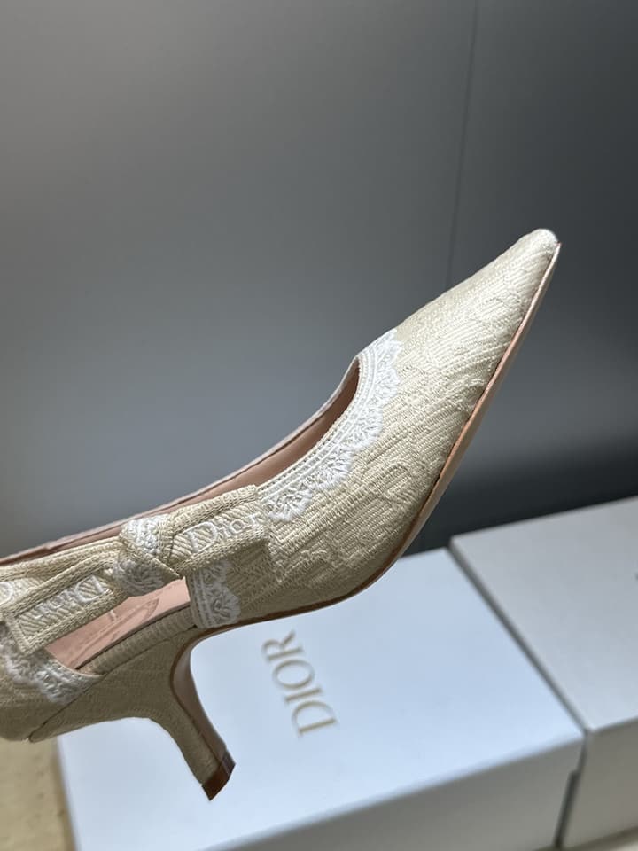 Dior J'Adior Dentelle Jelly Bow Pumps – 2026 Early Spring Collection in Black 6.5cm Heel