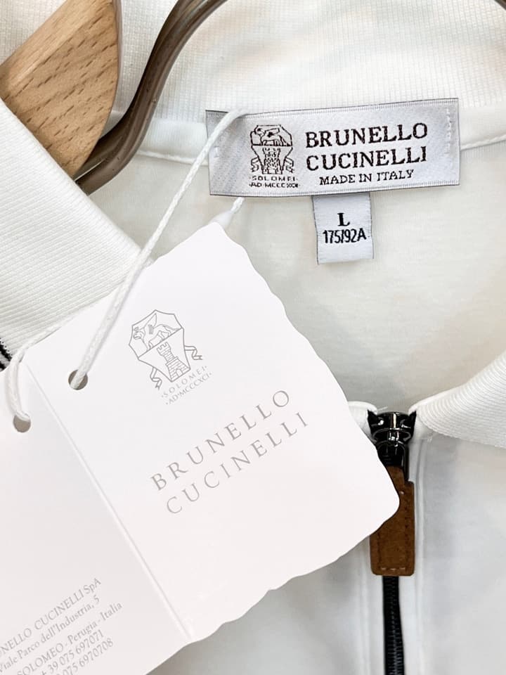 Brunello Cucinelli Embroidered Logo Polo Shirt – Spring/Summer Collection – 2026SS in Dark Brown