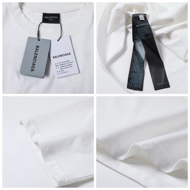 Balenciaga Back Letter Sketch Print T-Shirt – 26SS in Classic Black