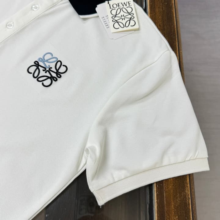 Loewe Business Casual Short-Sleeved Polo Shirt – 2026SS in Black