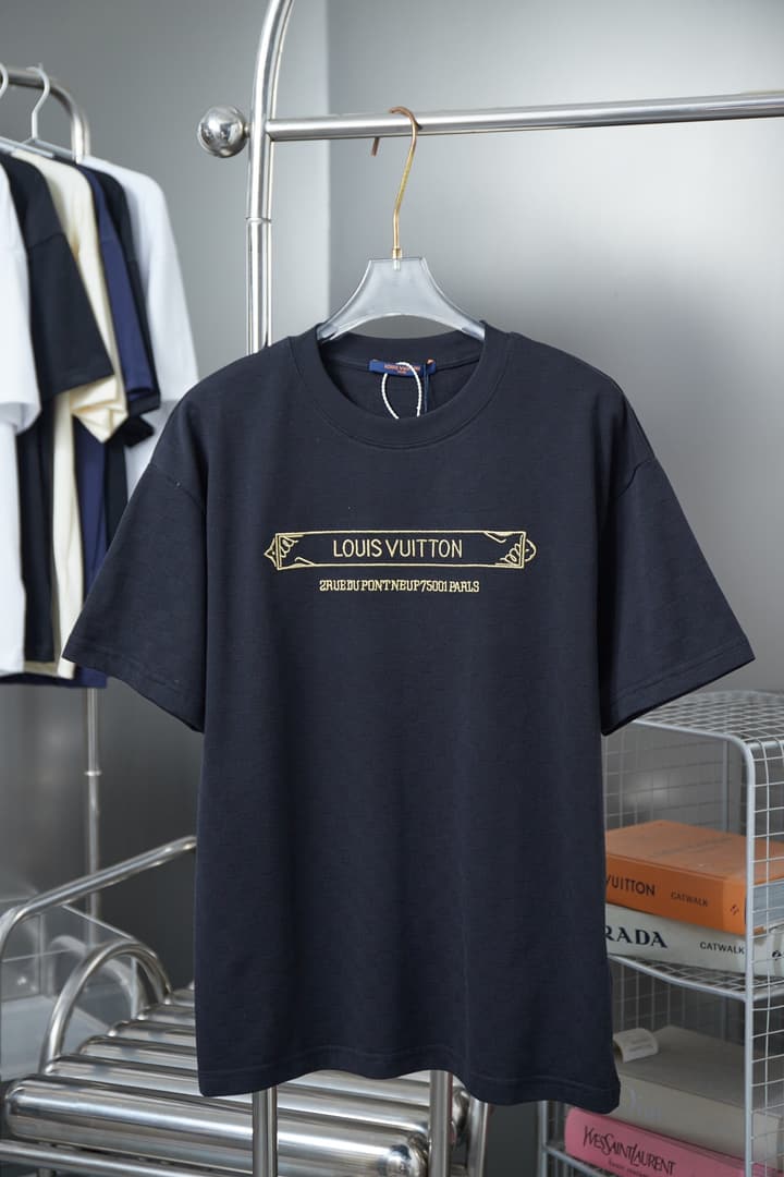 Louis Vuitton Checkerboard Jacquard Logo T-Shirt – 26SS in Black