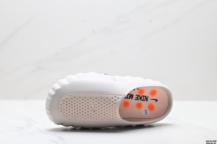 Nike Mind 001 Recovery Slide in Light Grey And Peach