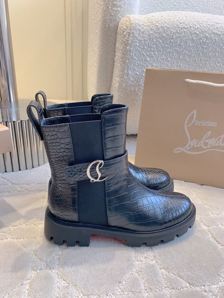 Christian Louboutin Chelsea Platform Ankle Boots