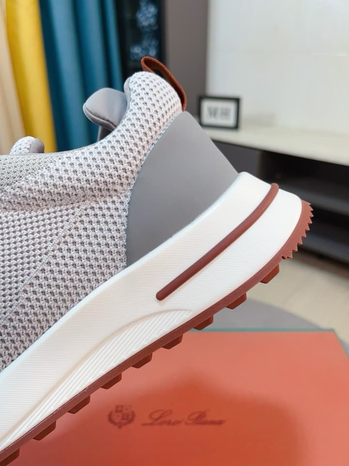 Loro Piana Classic Mesh and Leather Loafers