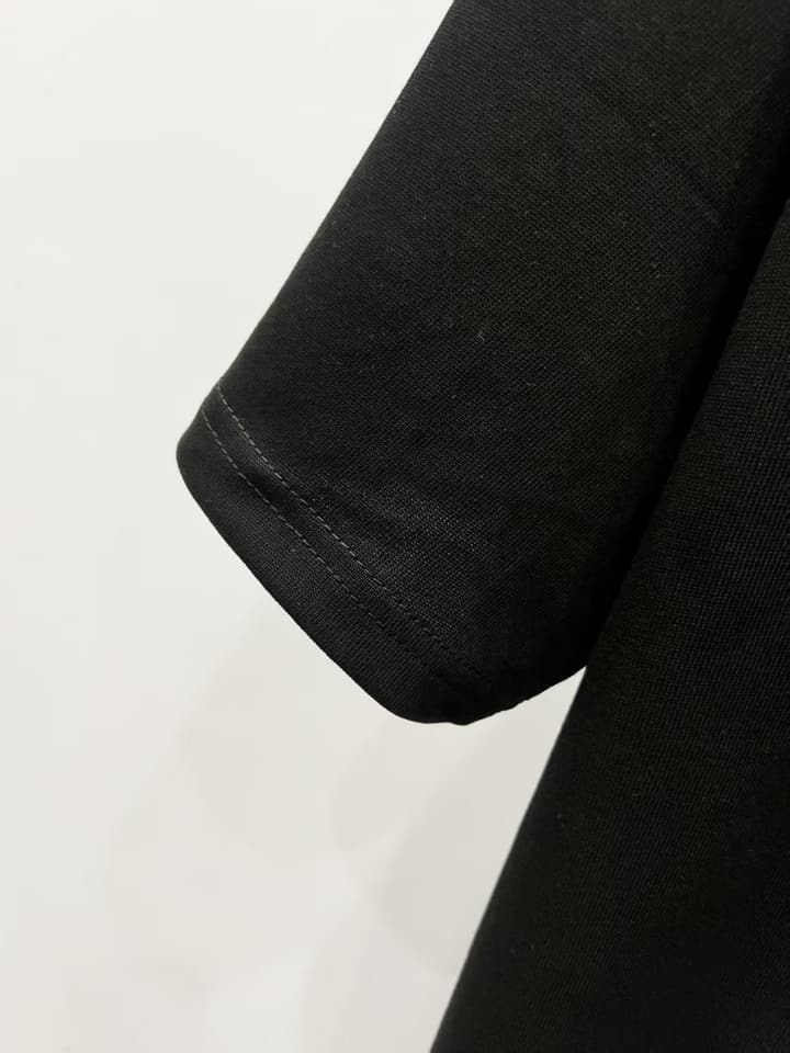 Fendi Embroidered Zipper Pocket T-Shirt – 2025SS in Black