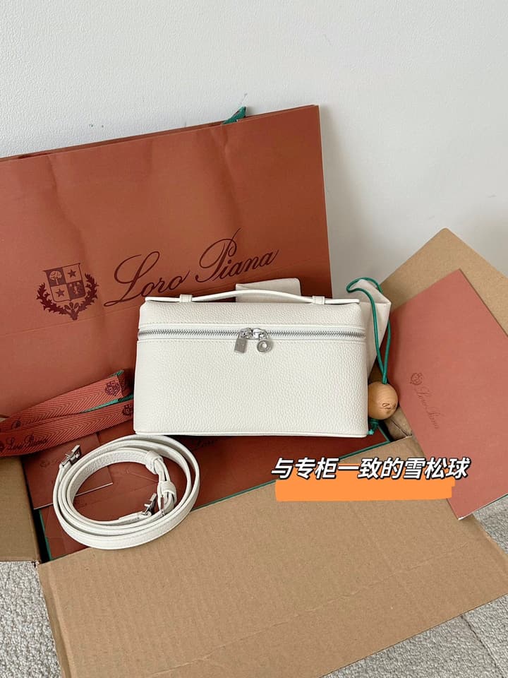 Loro Piana L19 Leather Crossbody Bag