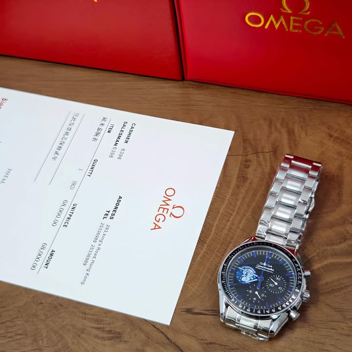 Omega Speedmaster Snoopy 50th Anniversary Quartz Watch in Blue Sub-dial Chronograph