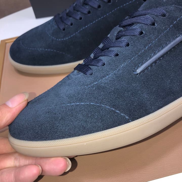 Zegna 232 Suede and Leather Sneakers