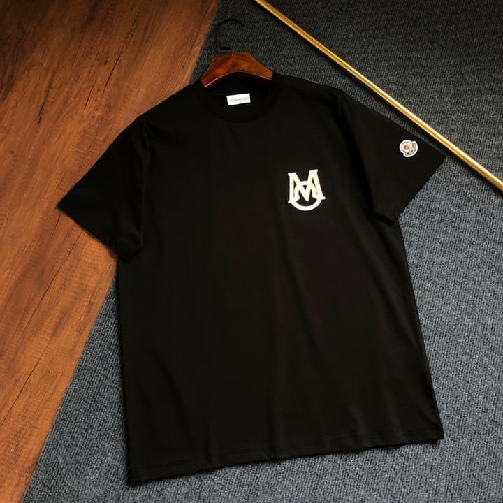 Moncler Embroidered Logo T-Shirt – 2026SS in Classic Black