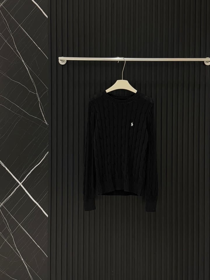 Ralph Lauren Polo Cable Knit Sweater in Bright Yellow