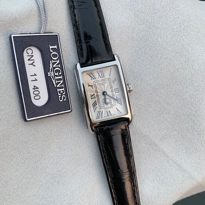 Longines DolceVita Quartz Watch in Black Strap