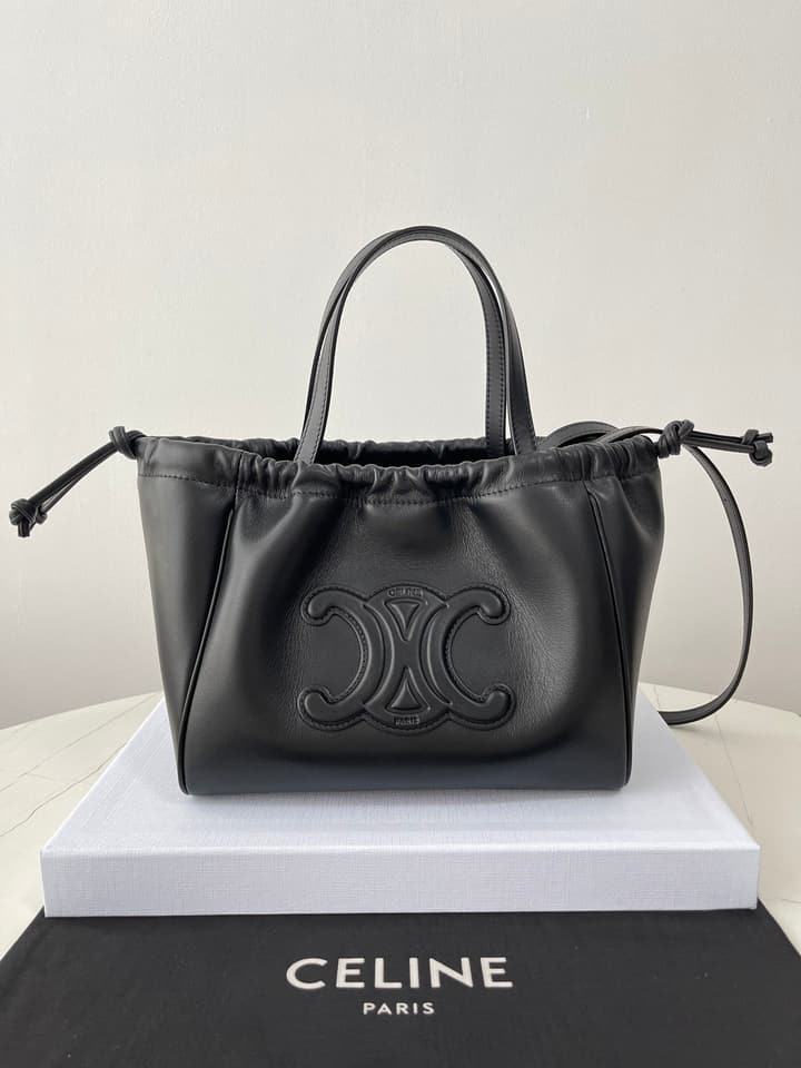 Celine Mini Cuir Cabas Triomphe Tote Bag – 2024SS in Beige