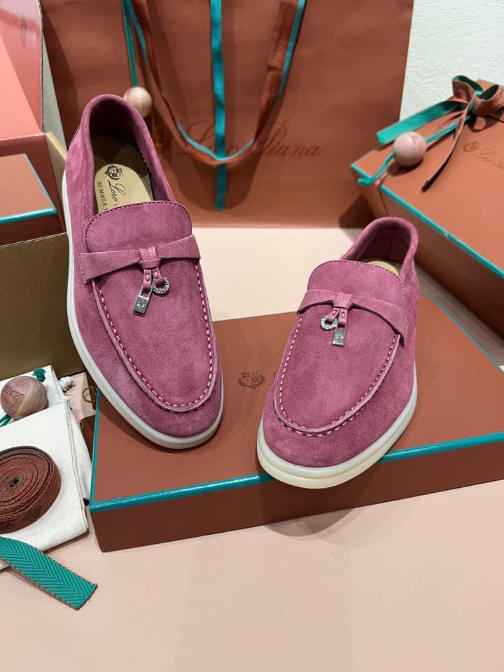 Loro Piana My Charms Suede Mules