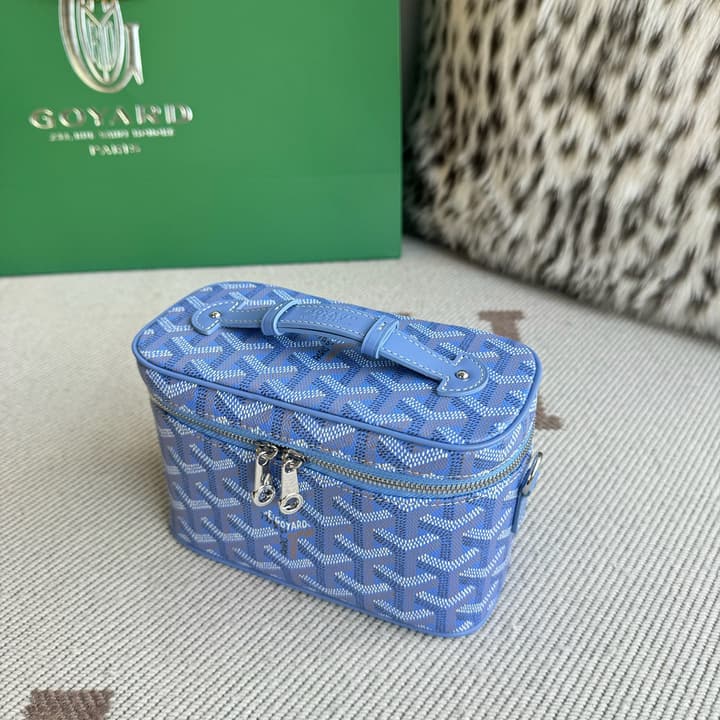 Goyard Muse Mini Vanity Case in Bright Orange Goyardine