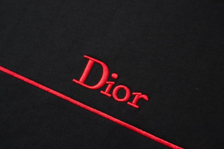 Dior Logo Embroidered Short-Sleeve T-Shirt – 26SS Early Spring Collection in Black Dracula