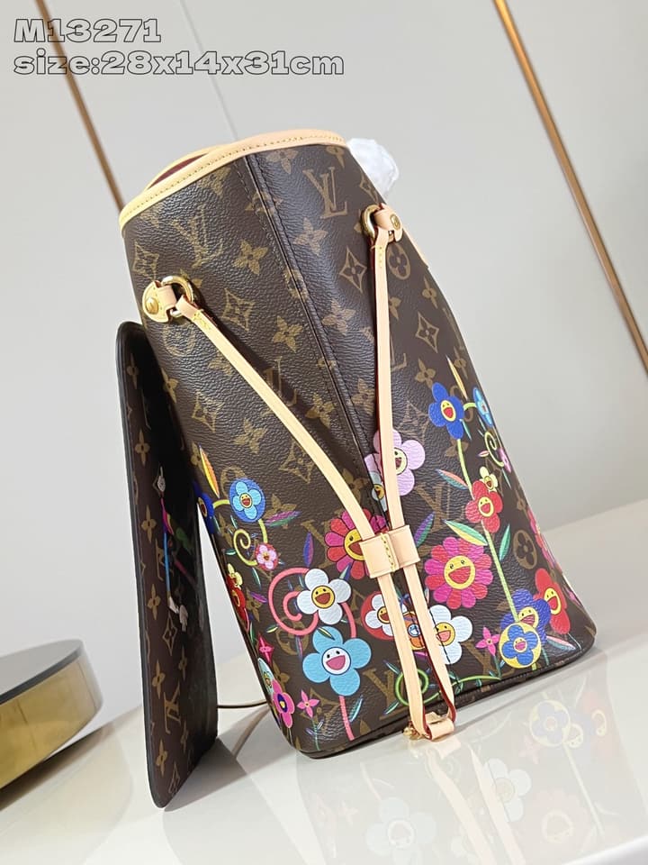 Louis Vuitton Neverfull Medium Handbag – Takashi Murakami Re-Edition