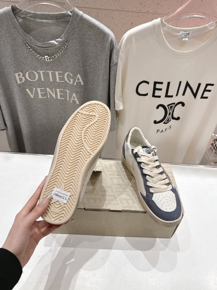 Golden Goose Distressed Sneakers in Light Pink