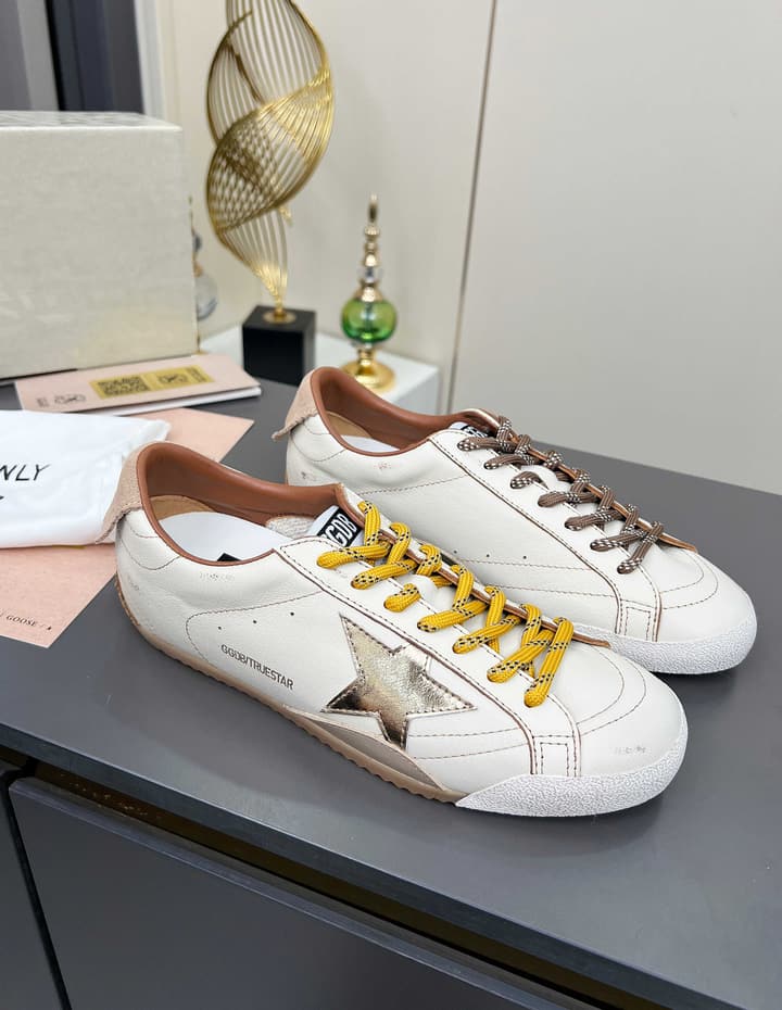 Golden Goose GGDB Star Distressed Sneakers in Black Suede