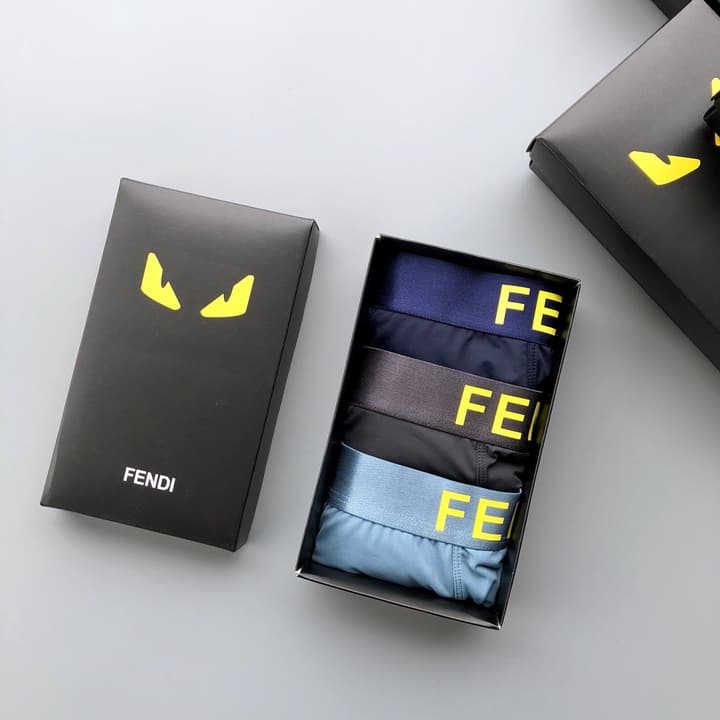 Fendi Men's Seamless Ice Silk Underwear Box Set
