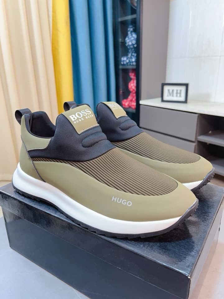 Boss Classic Suede and Waterproof Casual Sneakers