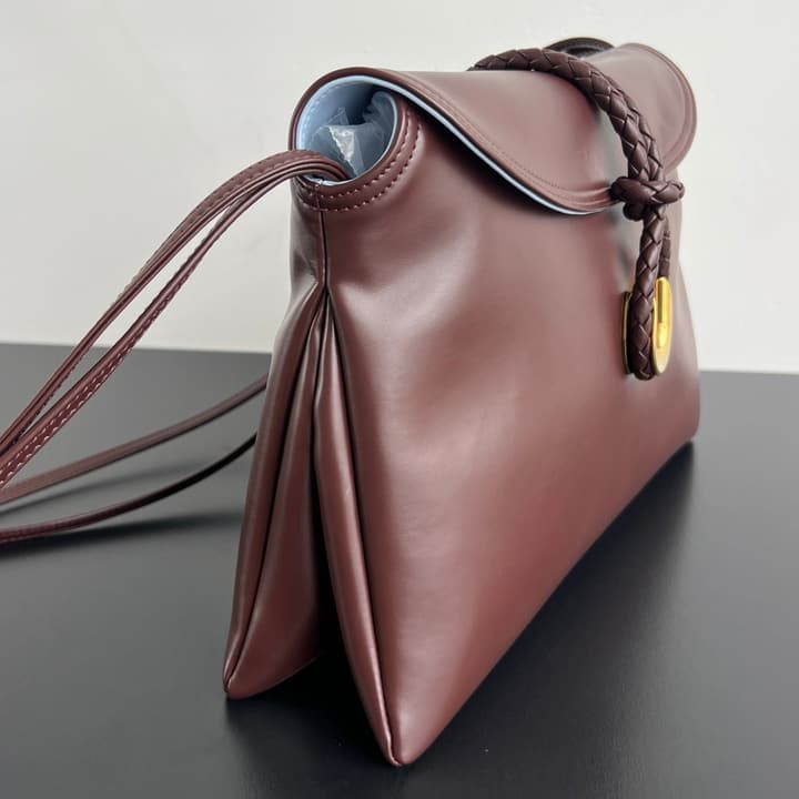 Bottega Veneta Medium Liberta Flap Crossbody Bag – Autumn/Winter Collection in Dark Espresso Brown