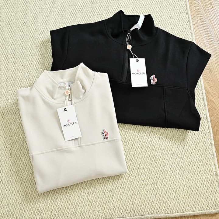 Moncler Half-Zip Long-Sleeve Sweatshirt – Spring 2026 Collection