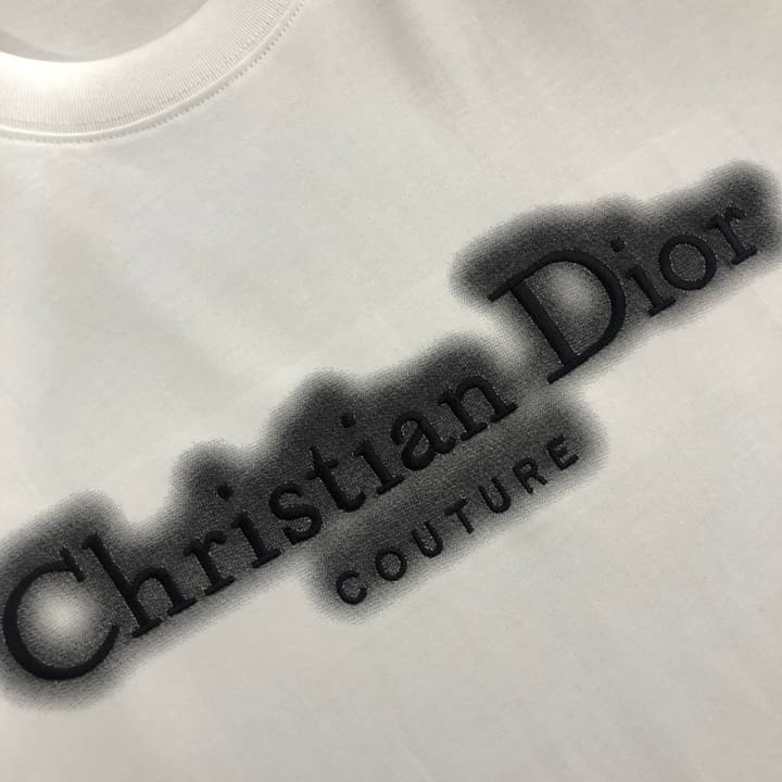 Dior Embroidered Logo Crewneck T-Shirt – 2026SS in Black