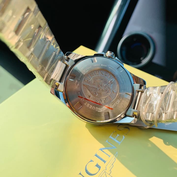 Longines Conquest Diving Series Quartz Watch in Black Dial Stainless Steel