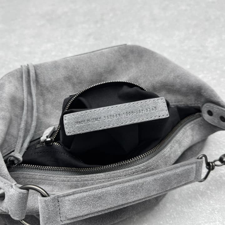 Balenciaga Le City Hobo Bag – Small in Frosted Grey