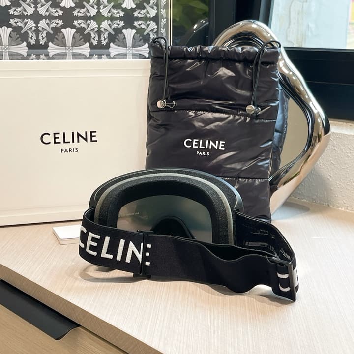 Celine Ski Goggles in All Black Frame