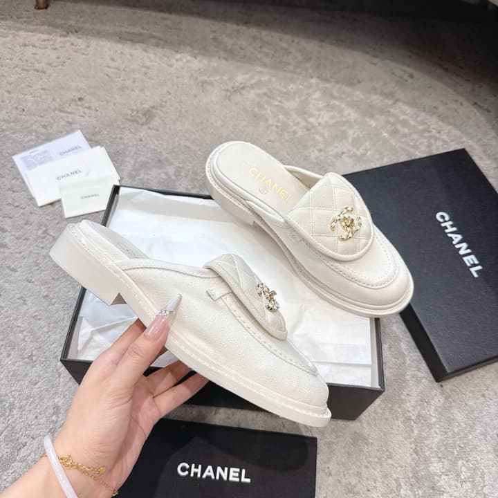 Chanel Quilted Leather Schoolbag Buckle Loafers – 26B Collection