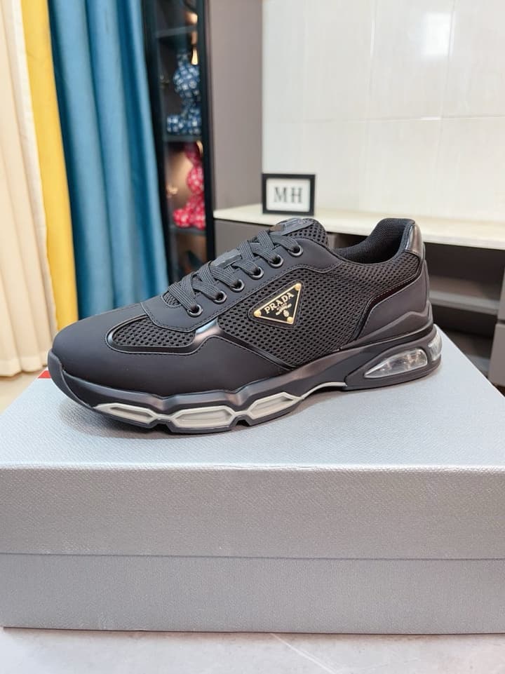 Prada Men's Air Cushion Mesh Sneakers