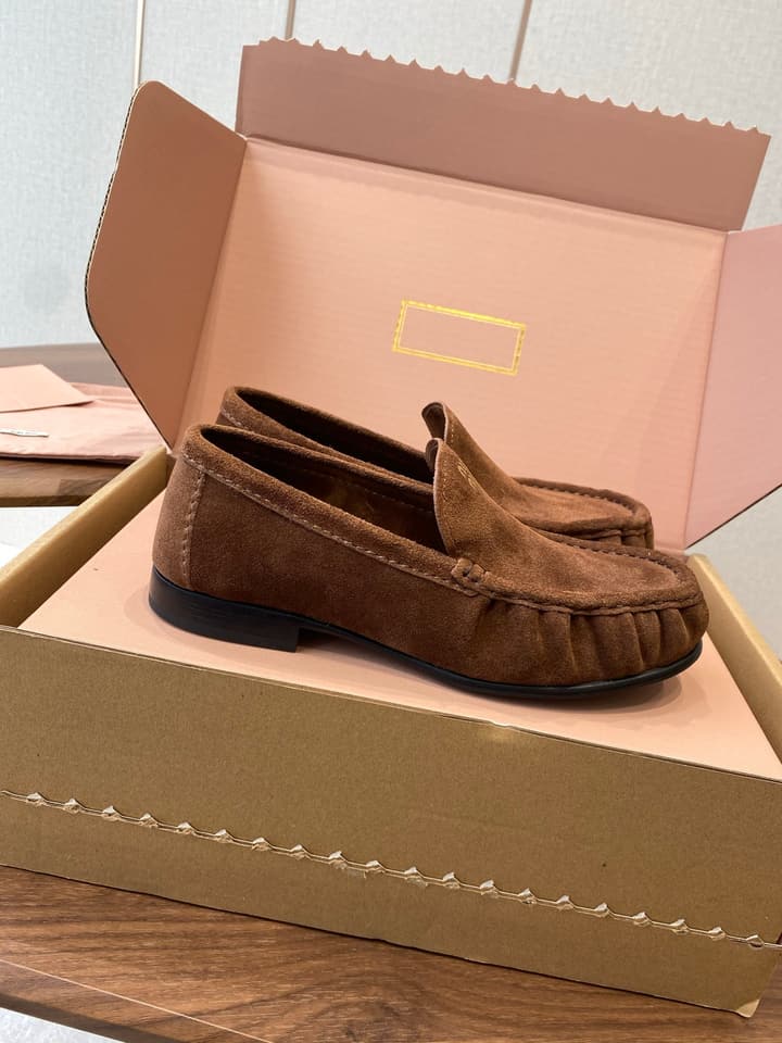 Miu Miu Loafers – 25SS Autumn/Winter Collection in Black Suede
