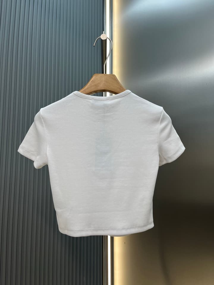 Fendi Roma Embroidered Knit T-Shirt in Black