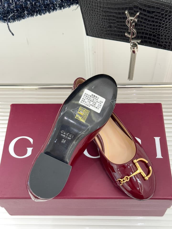 Gucci Horsebit Block Heel Pumps – 25FW in Deep Burgundy Patent Leather