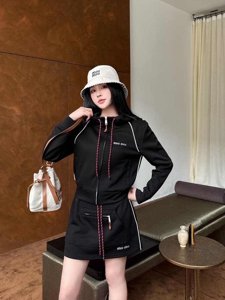 Miu Miu 25SS Casual Set in Black