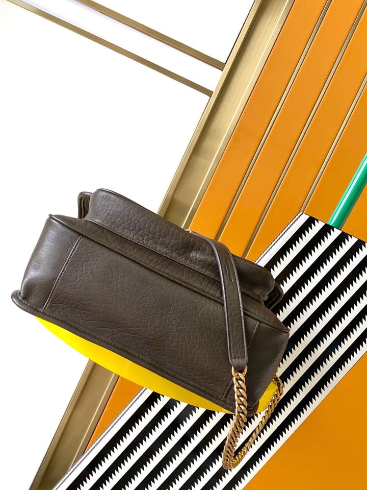 Saint Laurent Niki Medium Flap Bag in Cream Leather