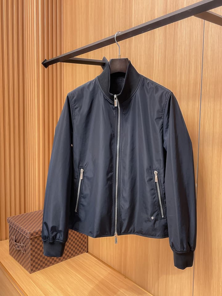 Dior Men's Casual Jacket – 2025FW in Dark Navy
