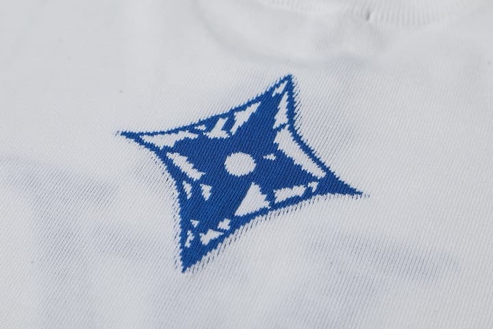 Louis Vuitton Cracked Jacquard Knit Short Sleeve – 26SS in White