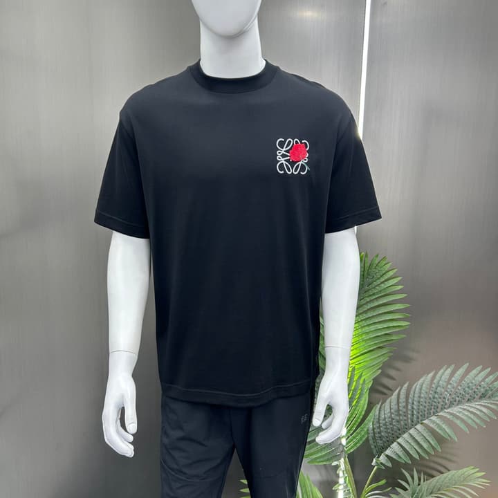 Loewe 3D Logo High-Count Cotton T-Shirt – 2026SS in Black